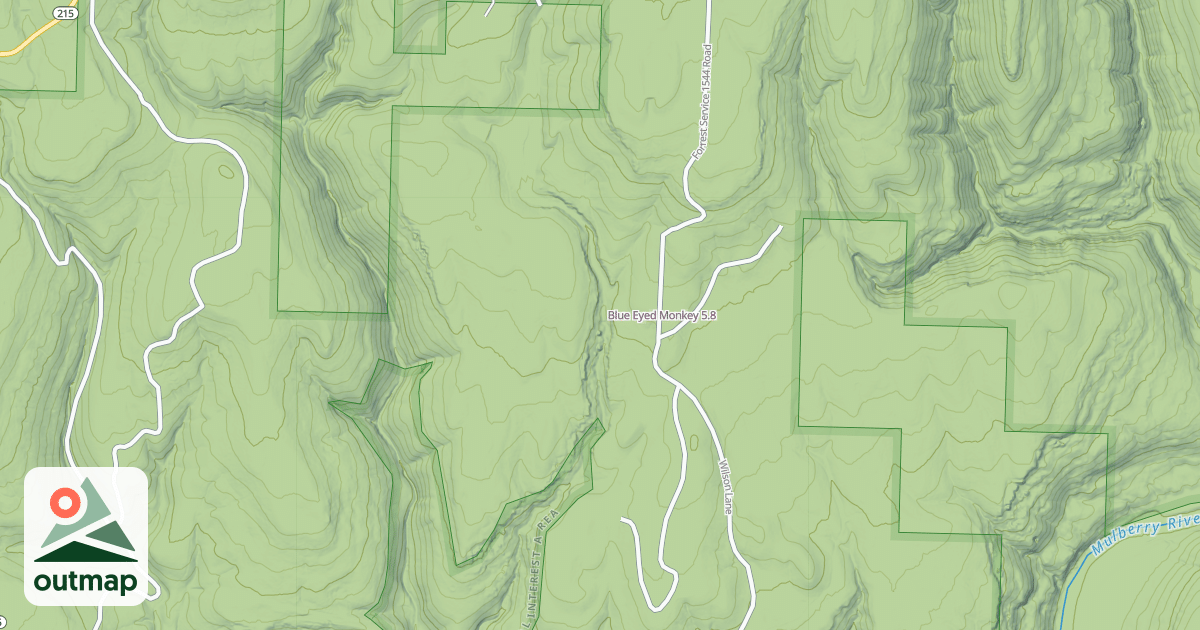 Map of Blue Eyed Monkey