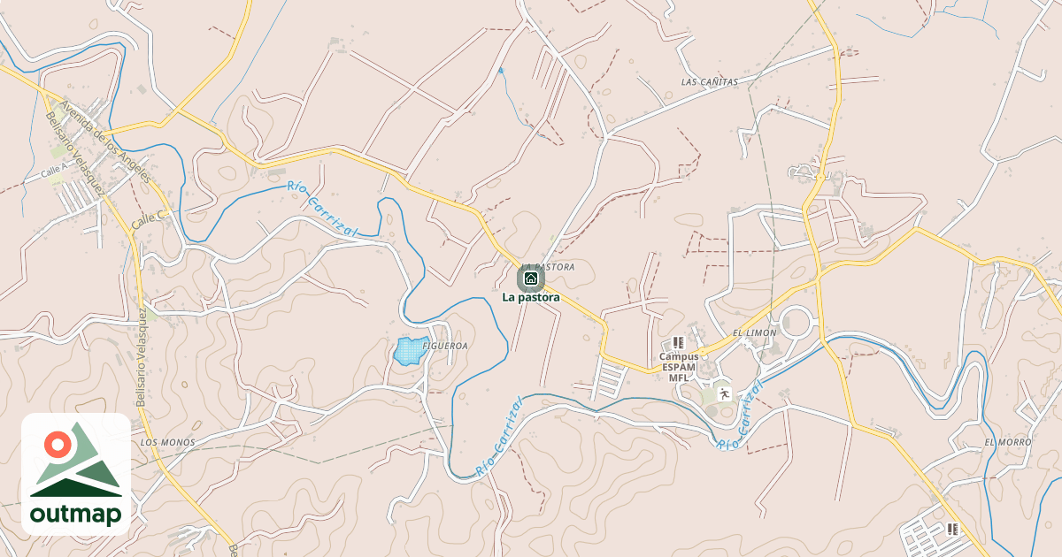 Map of La pastora