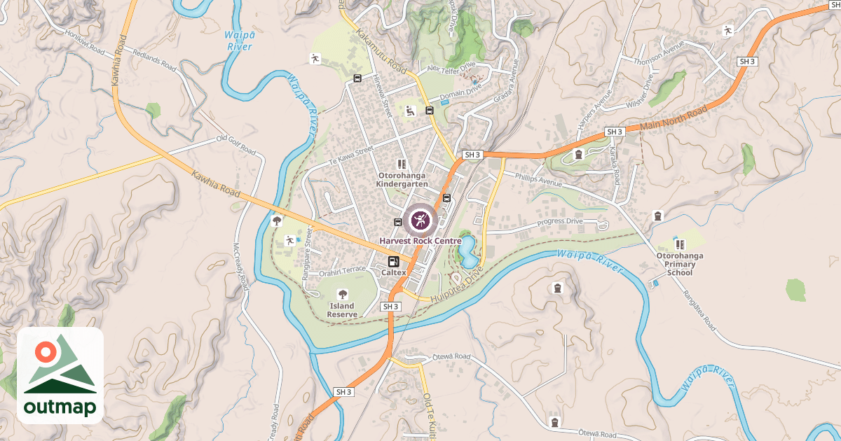 Map of Harvest Rock Centre