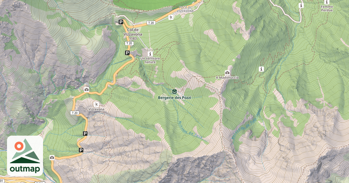 Map of Bergerie des Pozzi