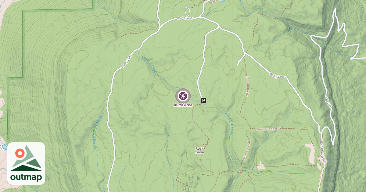 Map of Burst Area
