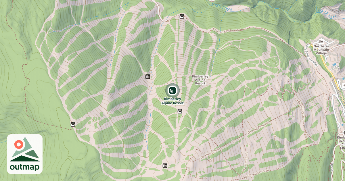Map of Kimberley Alpine Resort