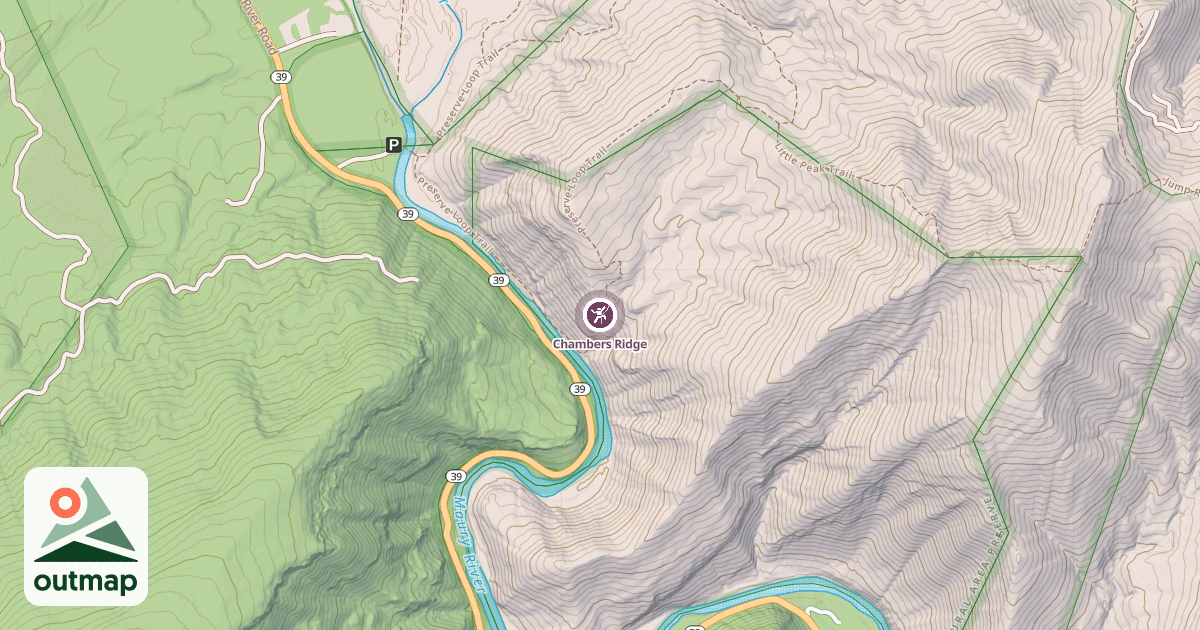 Map of Chambers Ridge