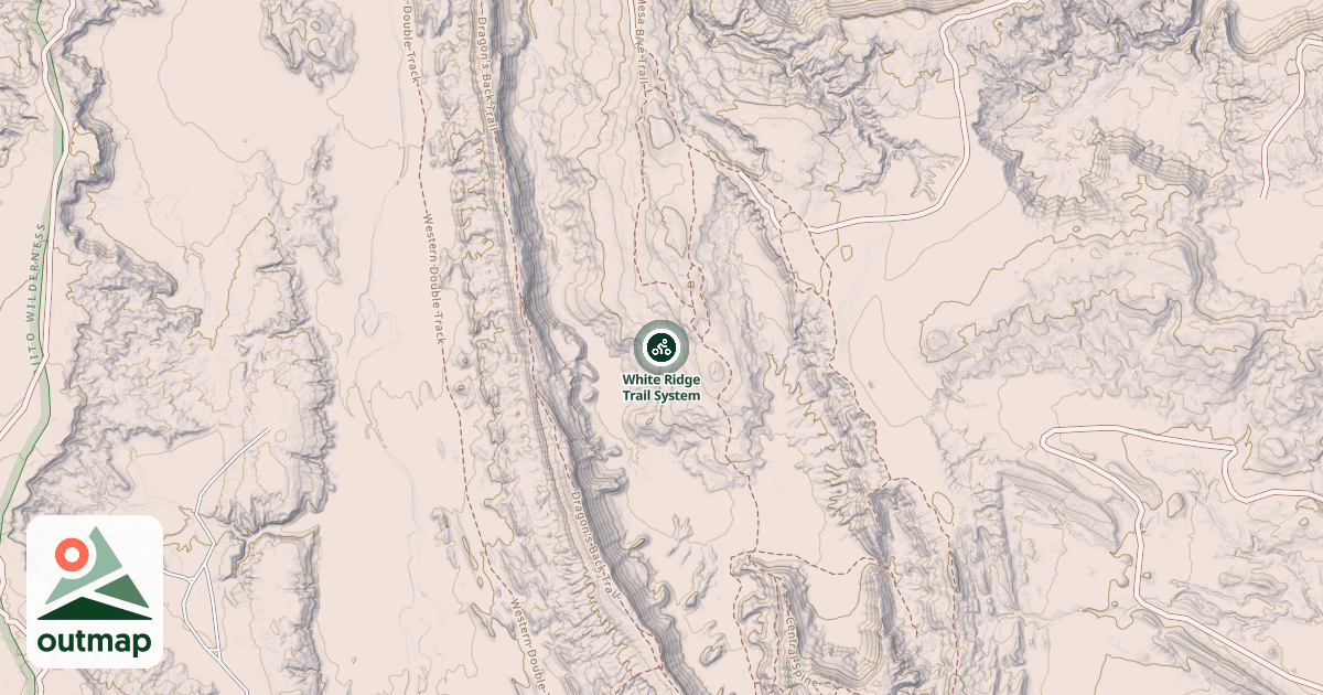 Map of White Ridge Trail System