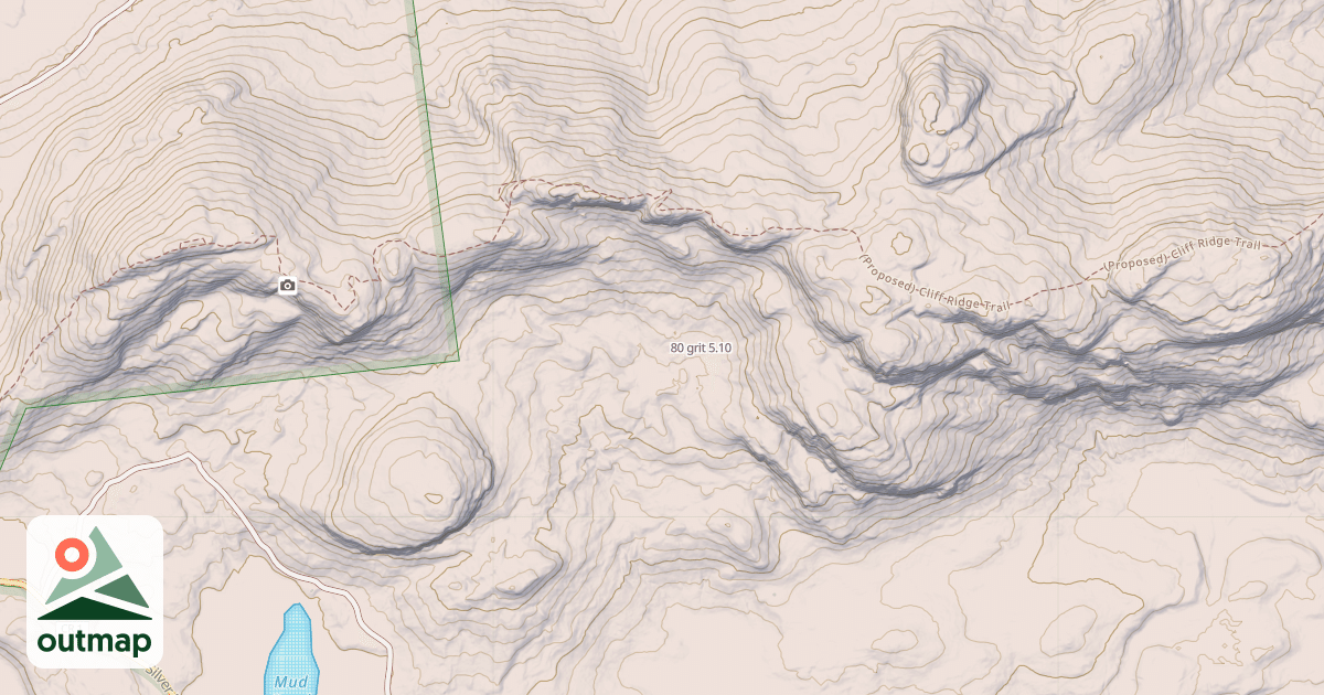 Map of 80 grit