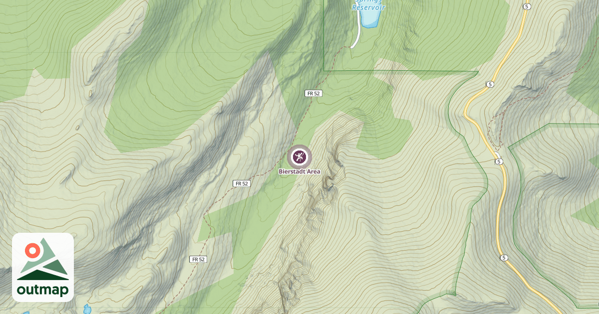 Map of Bierstadt Area