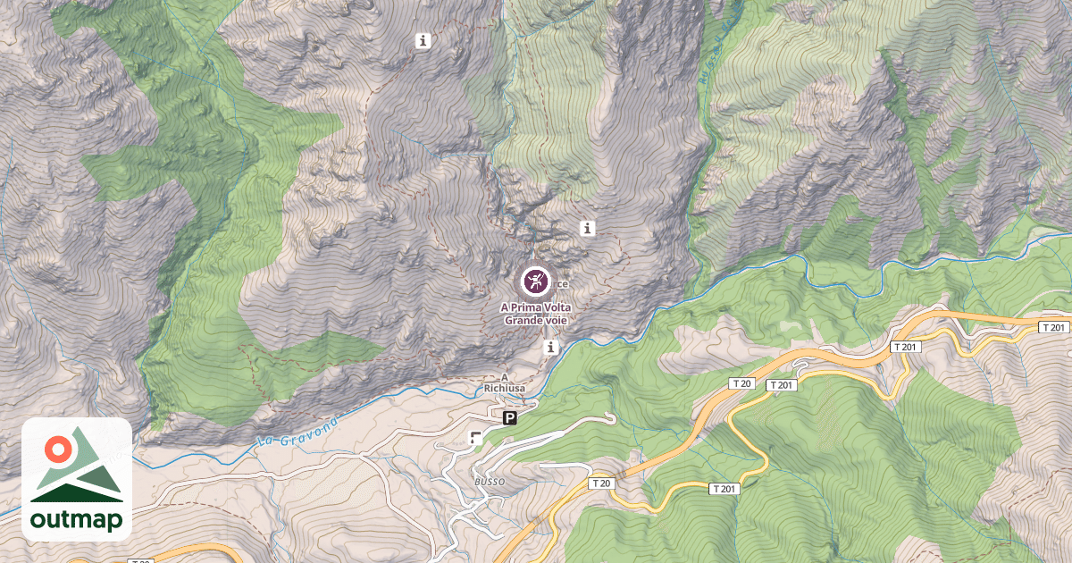 Map of A Prima Volta Grande voie