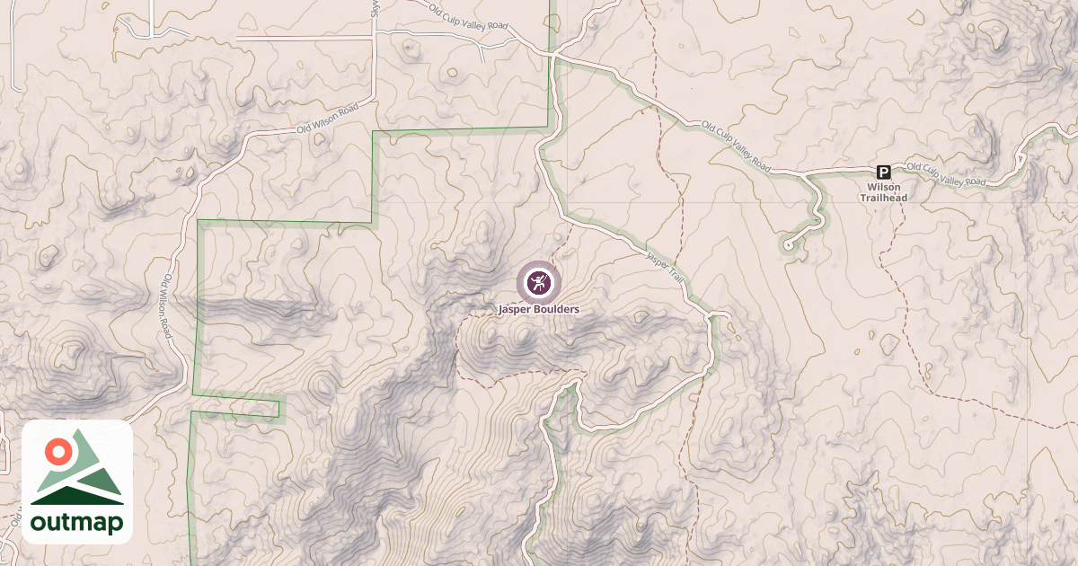 Map of Jasper Boulders
