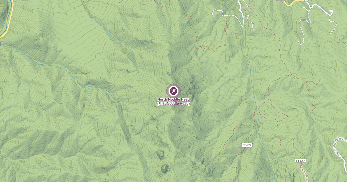 Map preview of North Noddle Head (First Noddle Head)