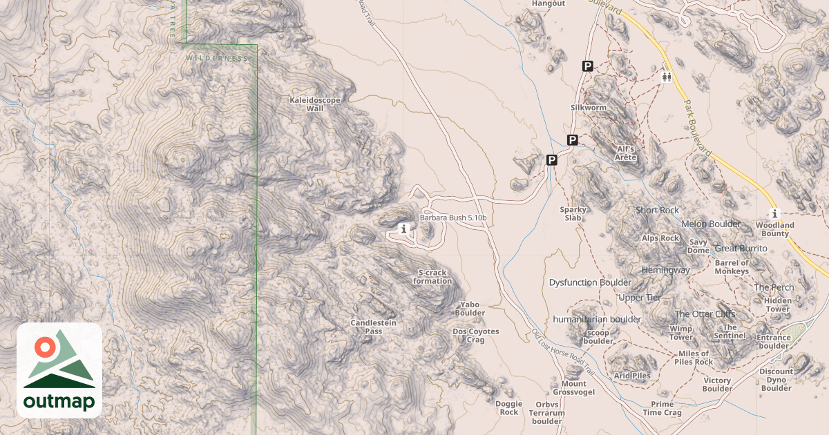 Map of Barbara Bush