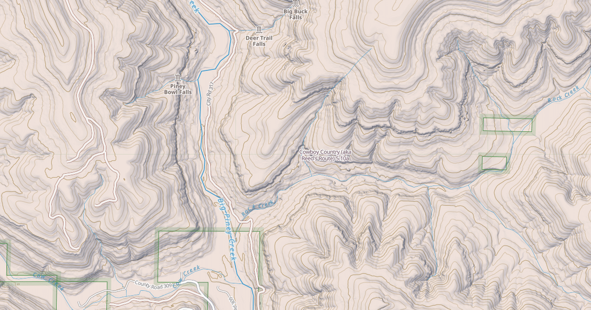 Map preview of Cowboy Country (aka Reed's Route)