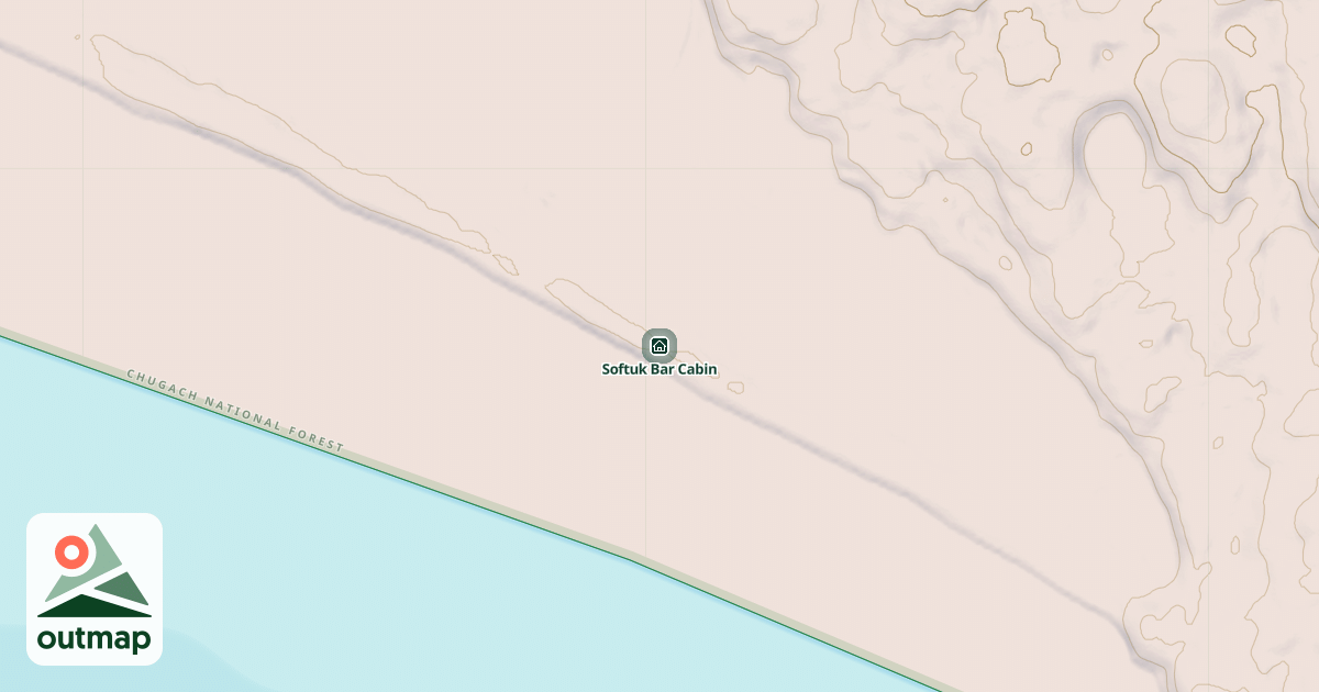 Map of Softuk Bar Cabin