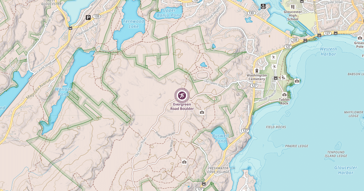Map preview of Evergreen Road Boulder