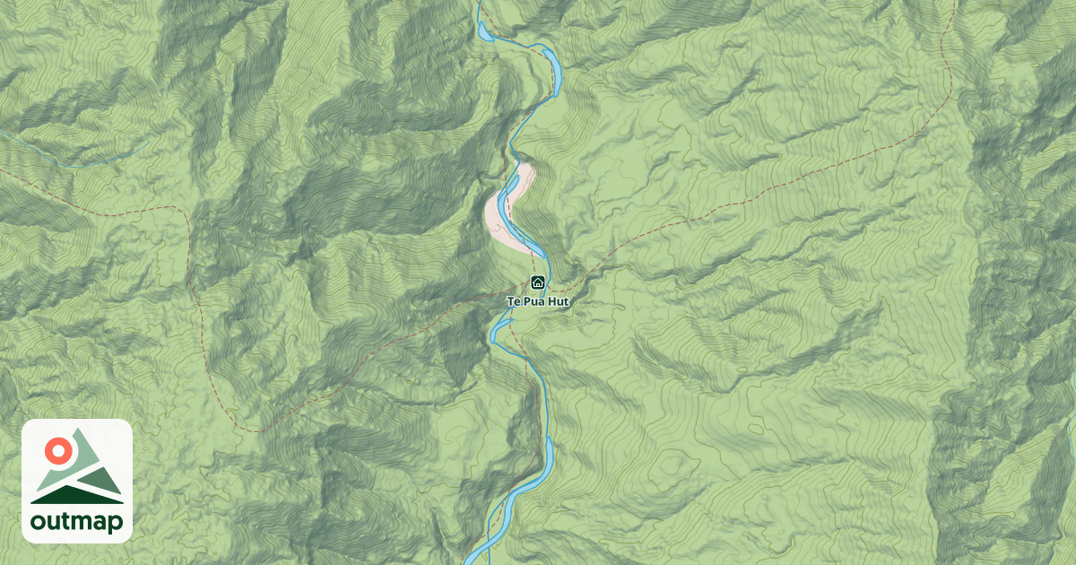 Map of Te Pua Hut