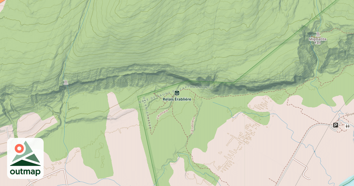 Map of Relais Érablière