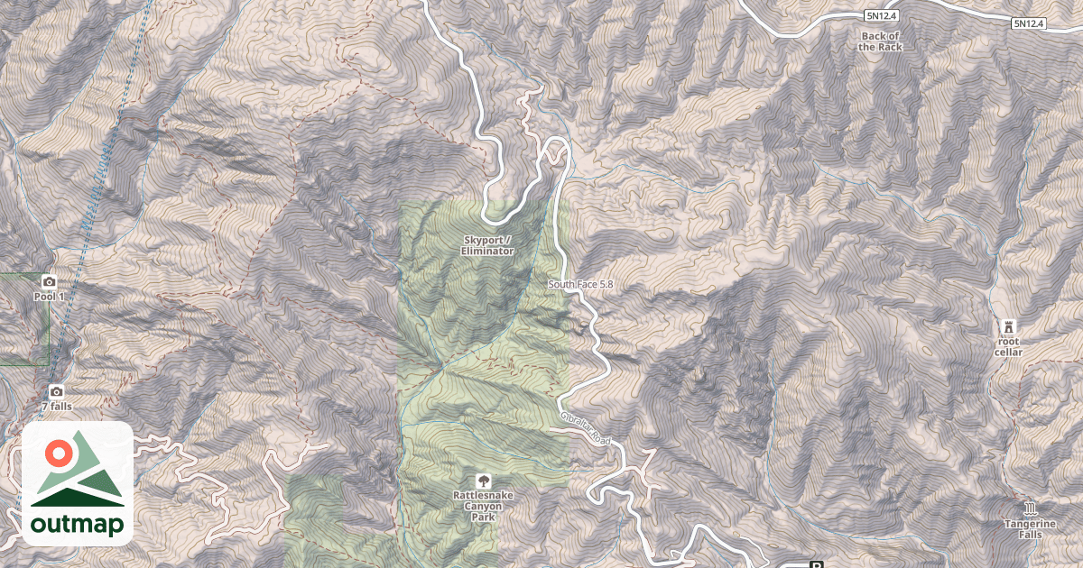 Map of South Face
