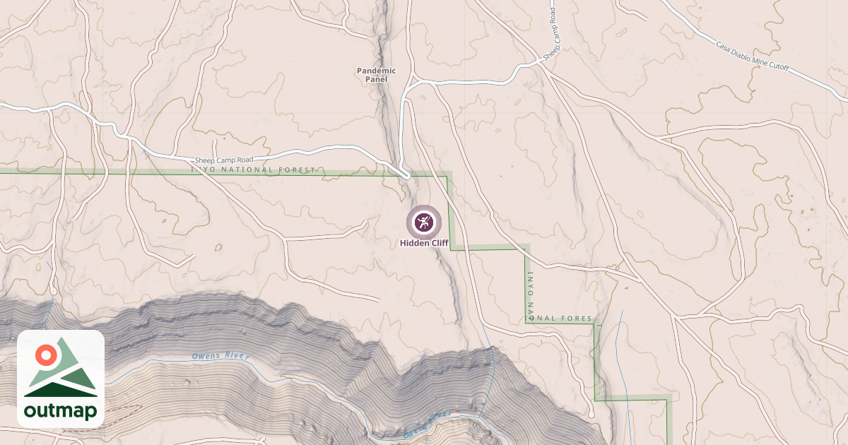 Map of Hidden Cliff