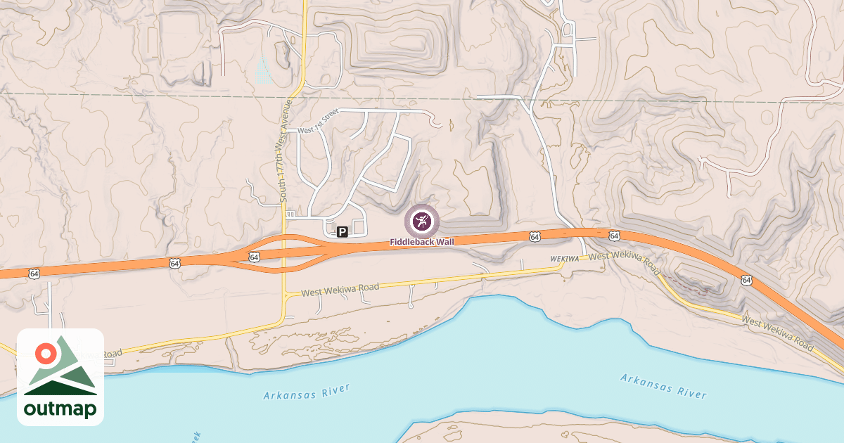 Map of Fiddleback Wall