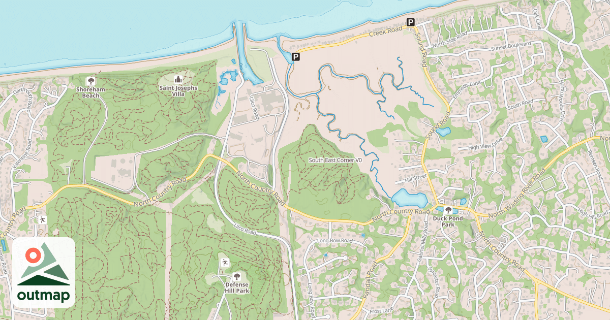 Map of South East Corner