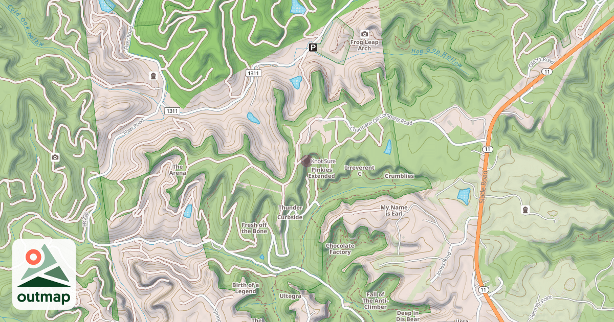 Map of Knot Sure