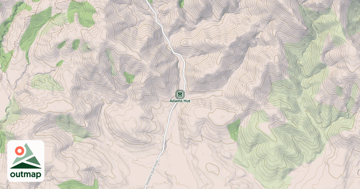 Map of Adams Hut