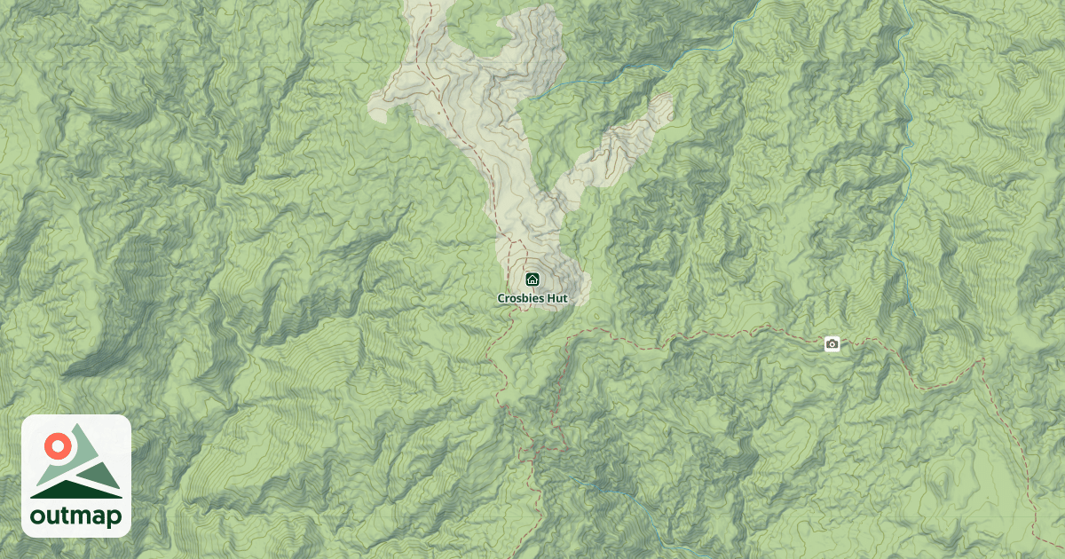 Map of Crosbies Hut