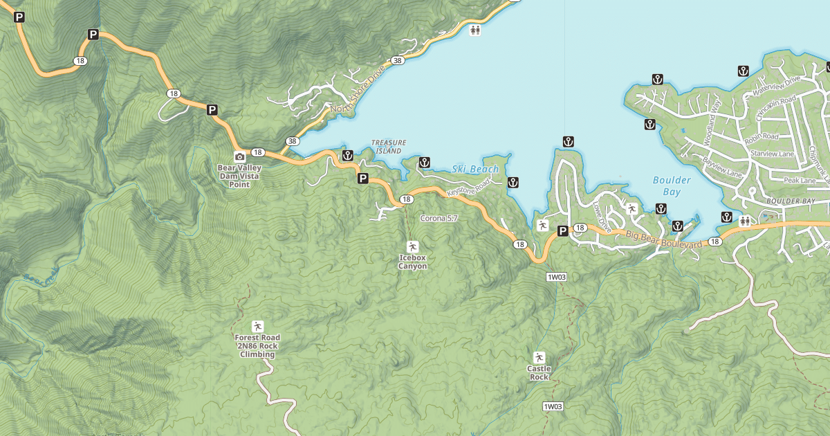 Map preview of Corona