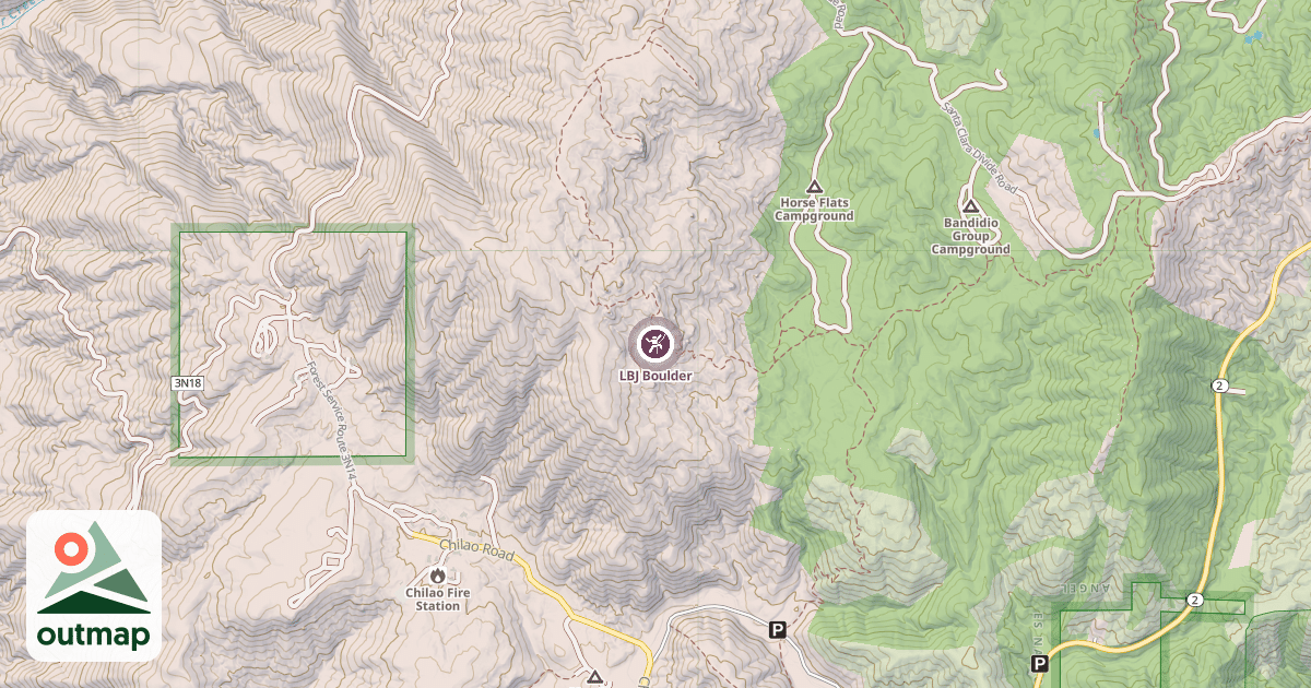 Map of LBJ Boulder