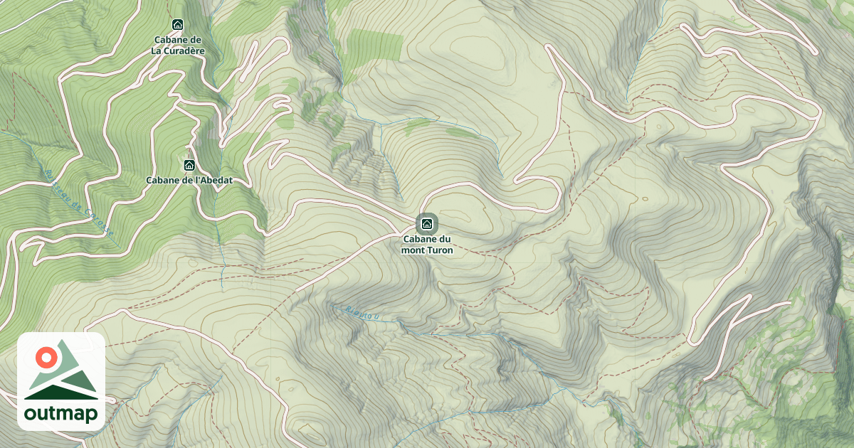Map of Cabane du mont Turon