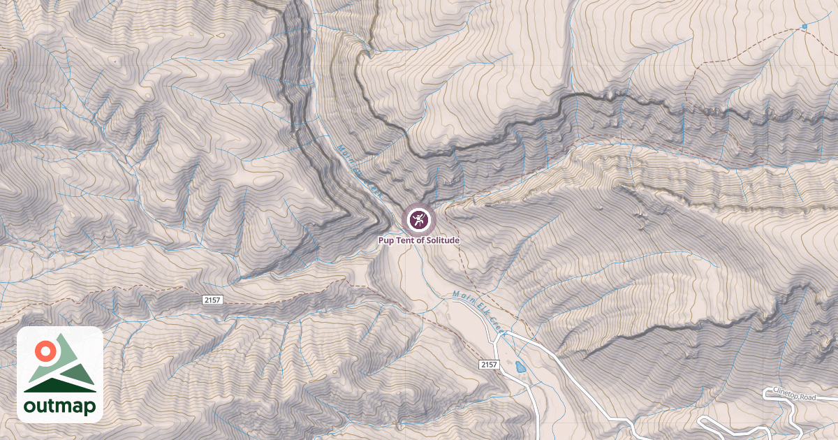 Map of Pup Tent of Solitude