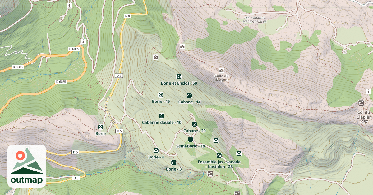 Map of Cabane Double - 34