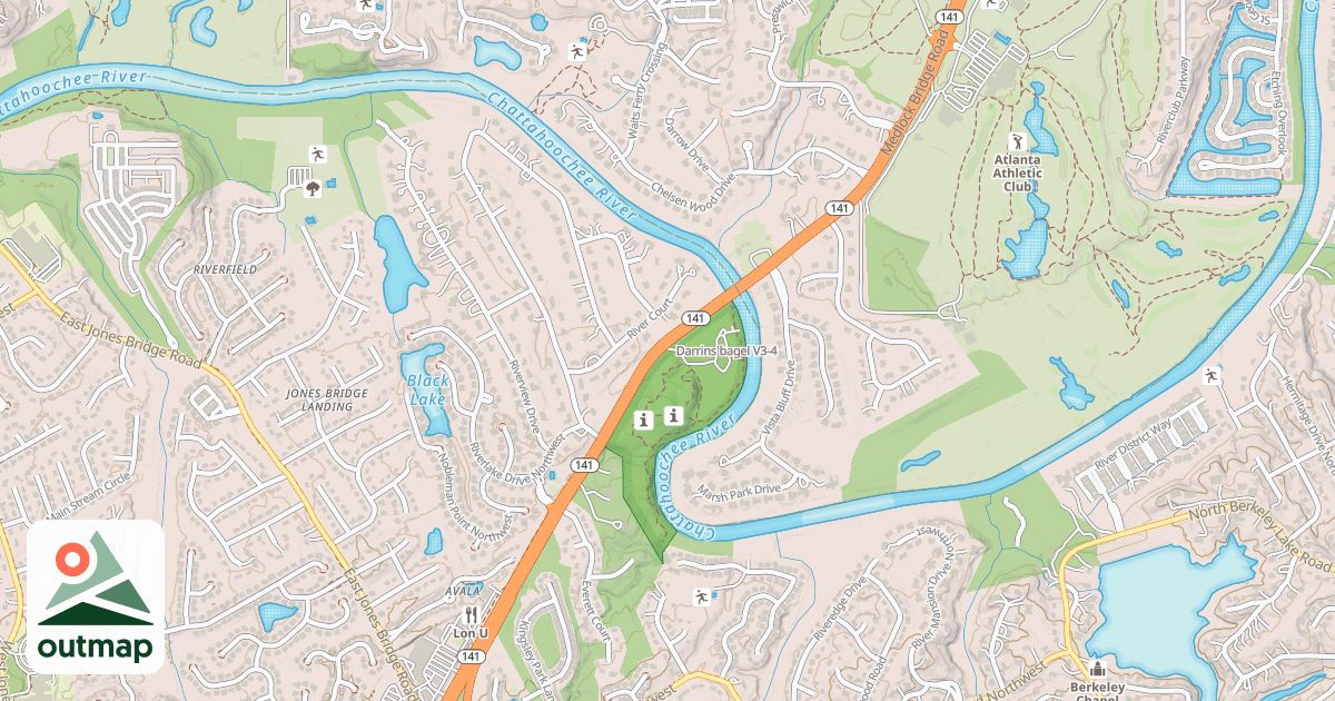 Map of Darrins bagel