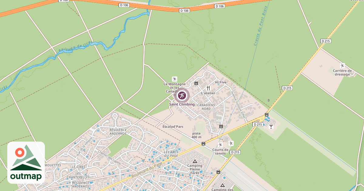 Map of Saint Climbing