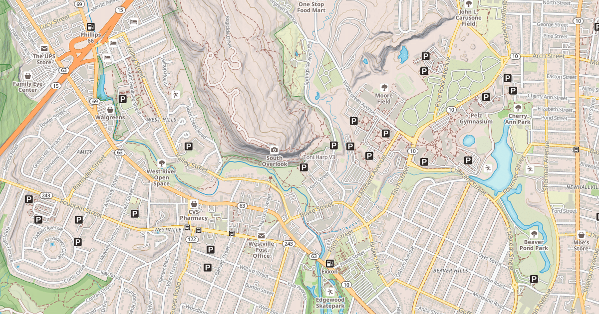 Map preview of Toni Harp
