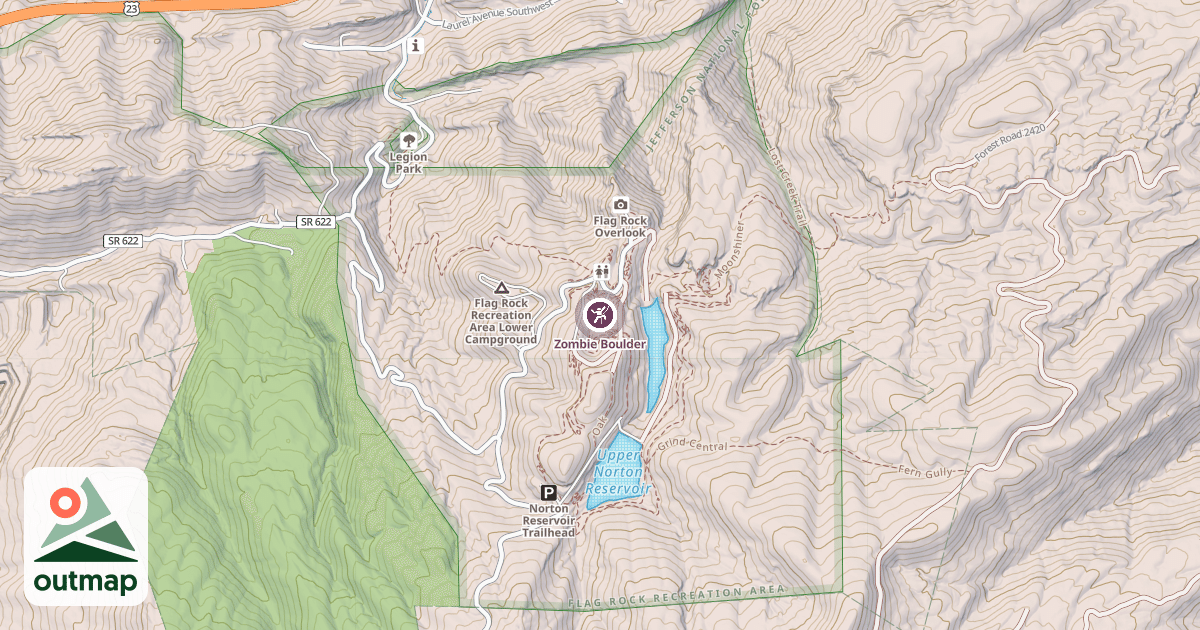 Map of Zombie Boulder