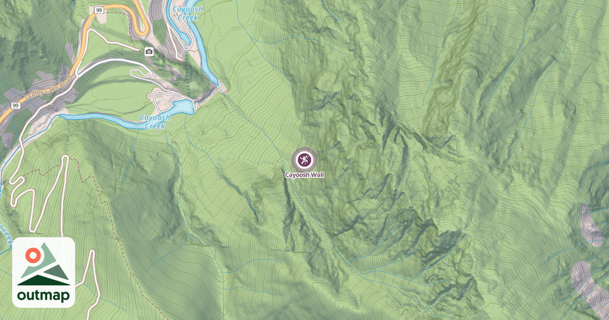 Map of Cayoosh Wall