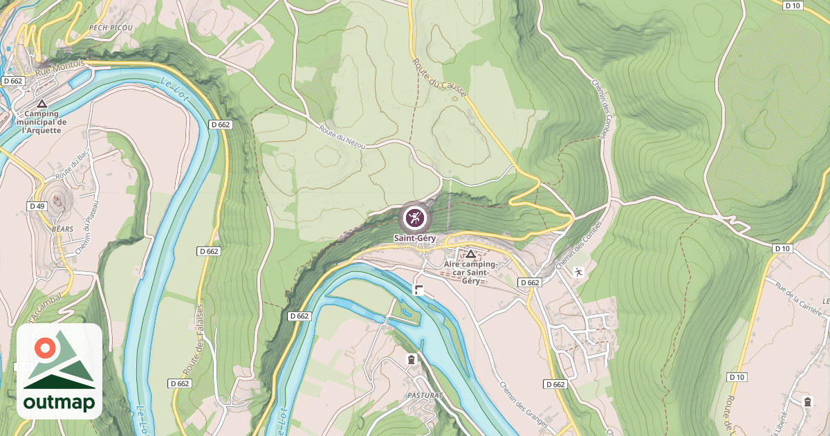 Map of Saint-Géry