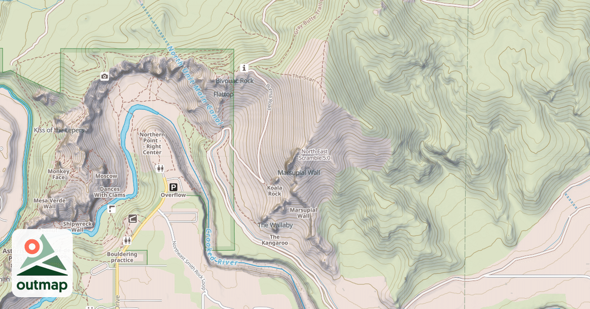 Map of North-East Scramble