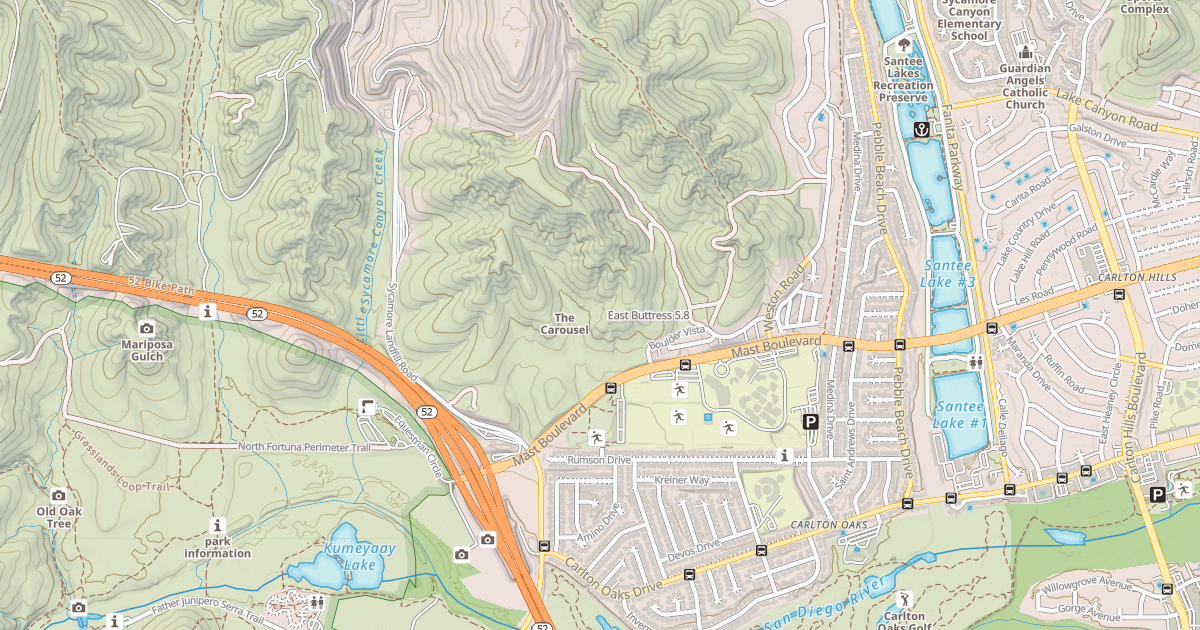 Map preview of East Buttress