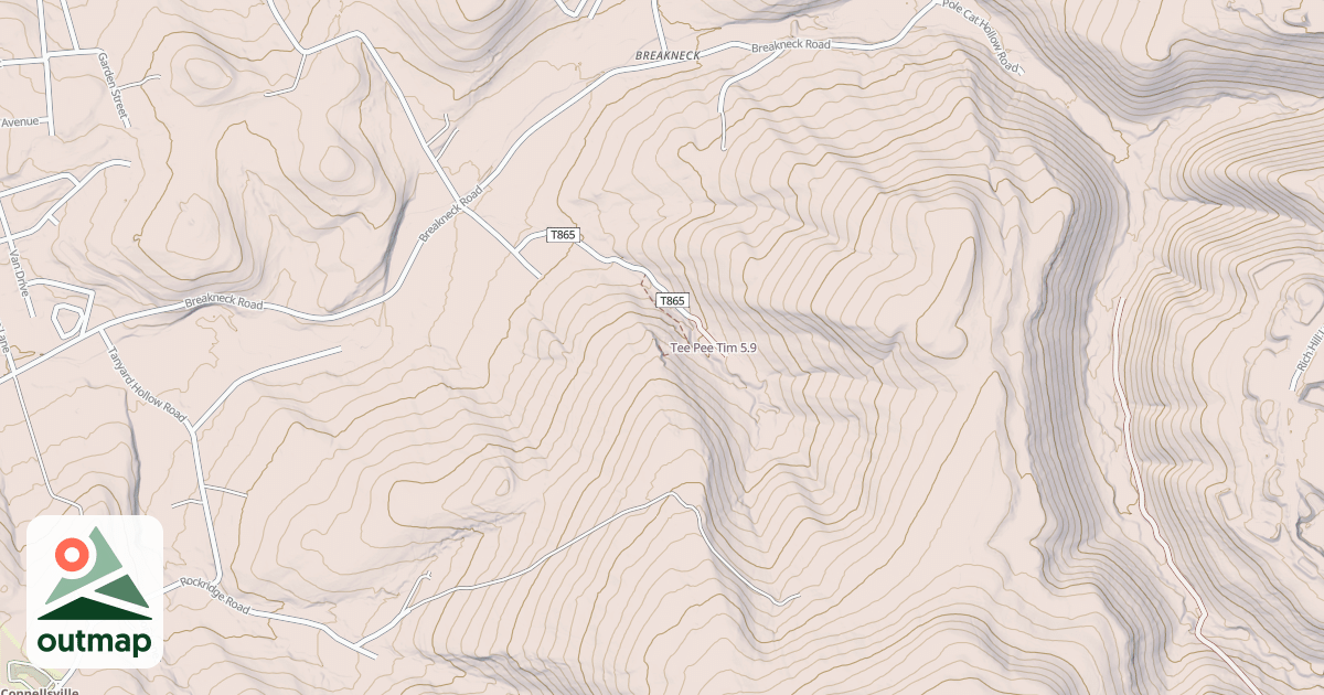 Map of Tee Pee Tim