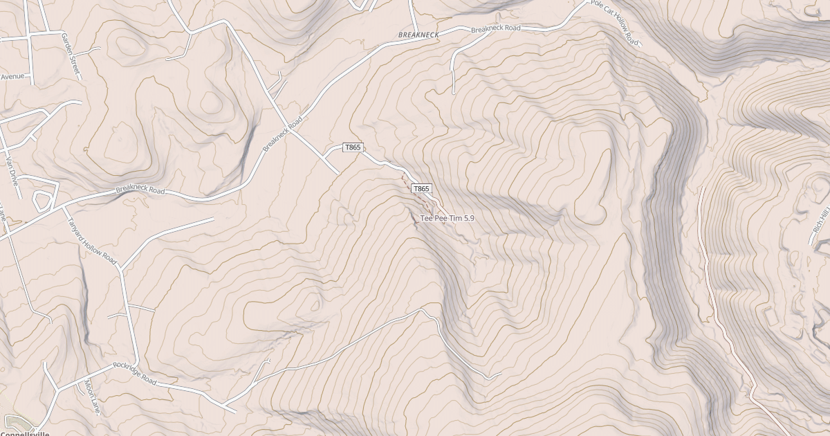 Map preview of Tee Pee Tim