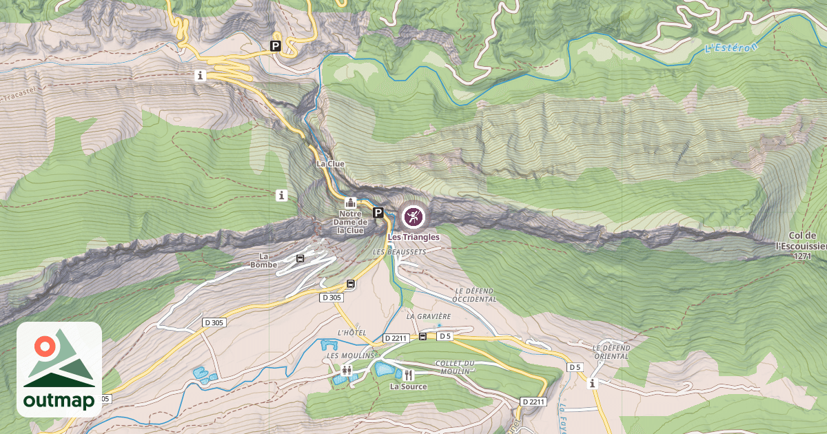 Map of Les Triangles