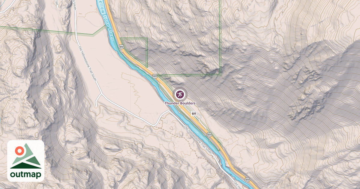 Map of Thunder Boulders