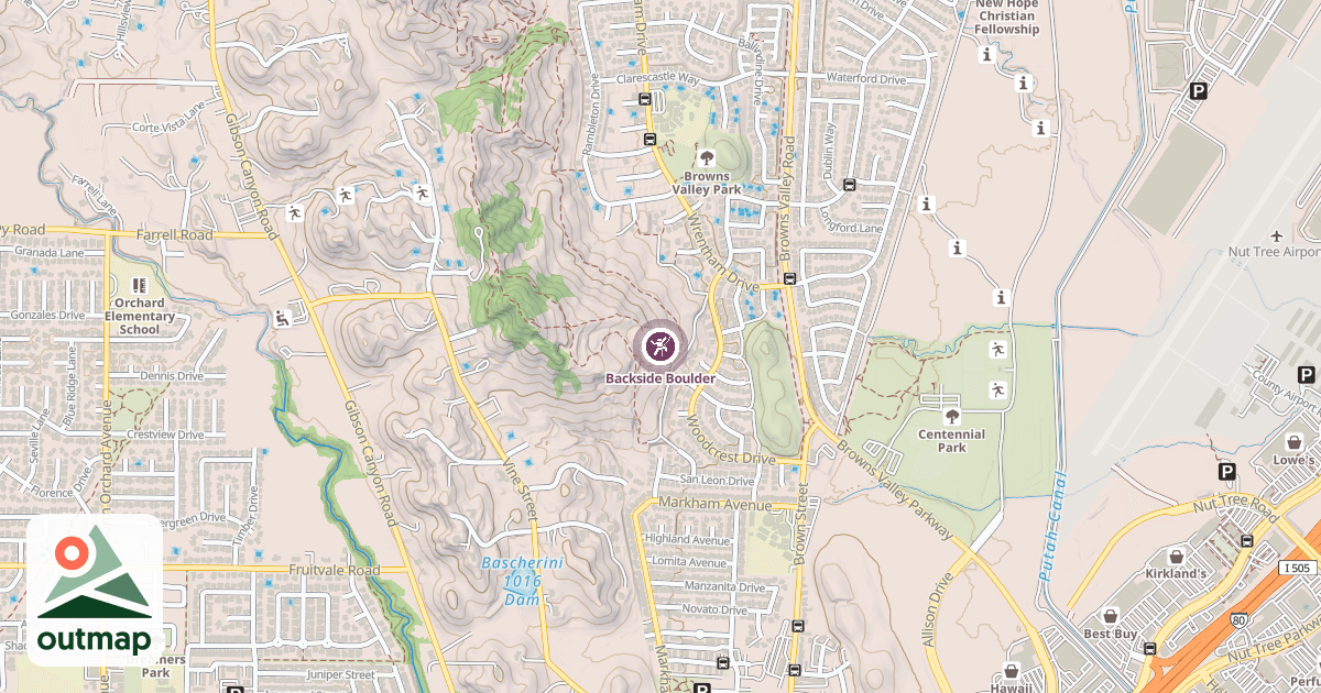 Map of Backside Boulder