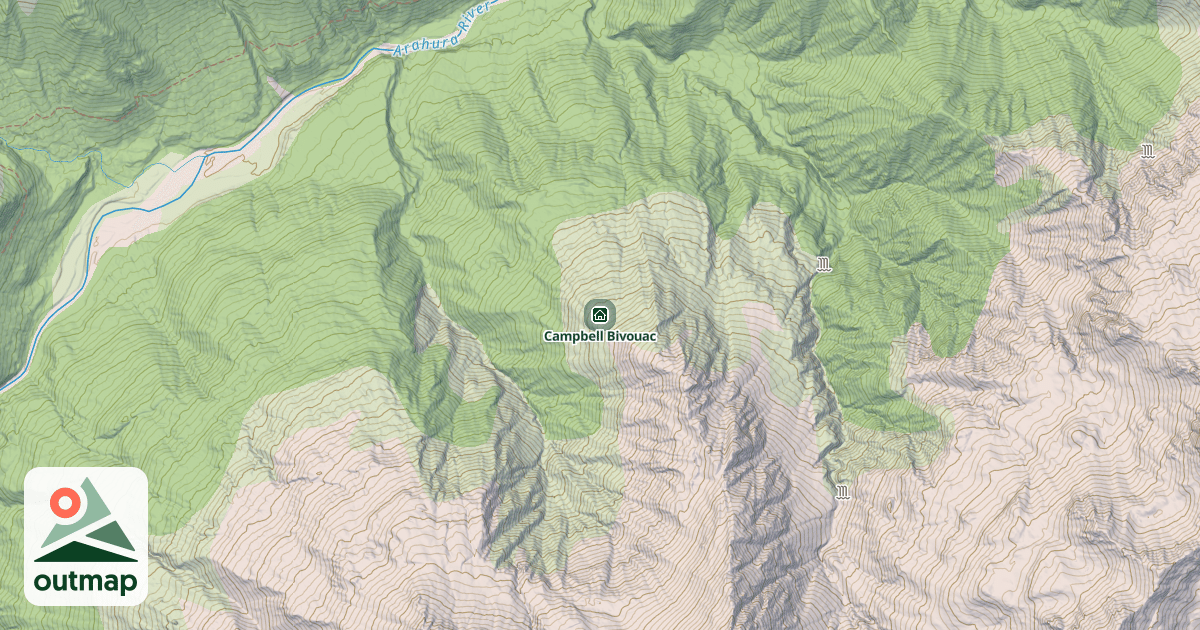 Map of Campbell Bivouac