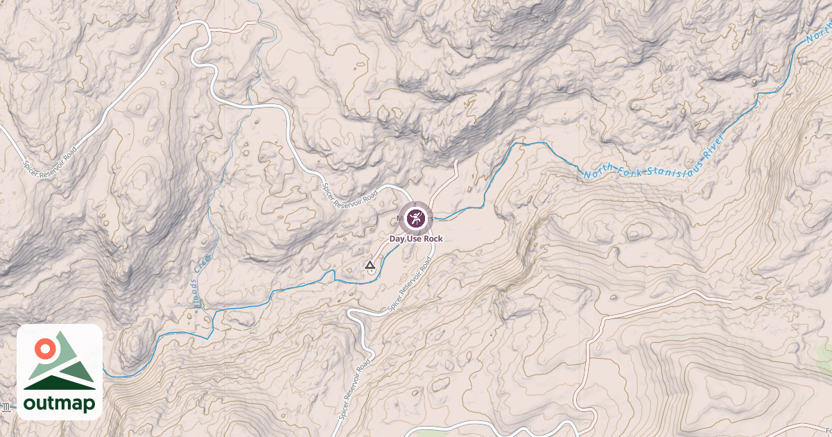 Map of Day Use Rock