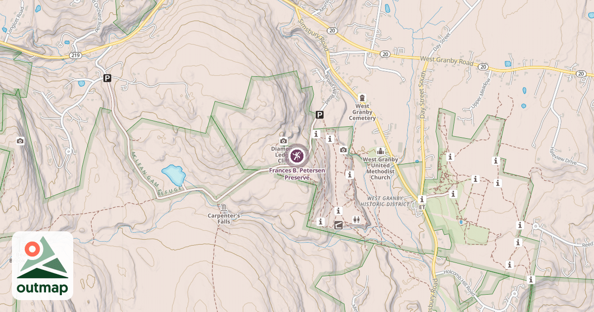 Map of Frances B. Petersen Preserve