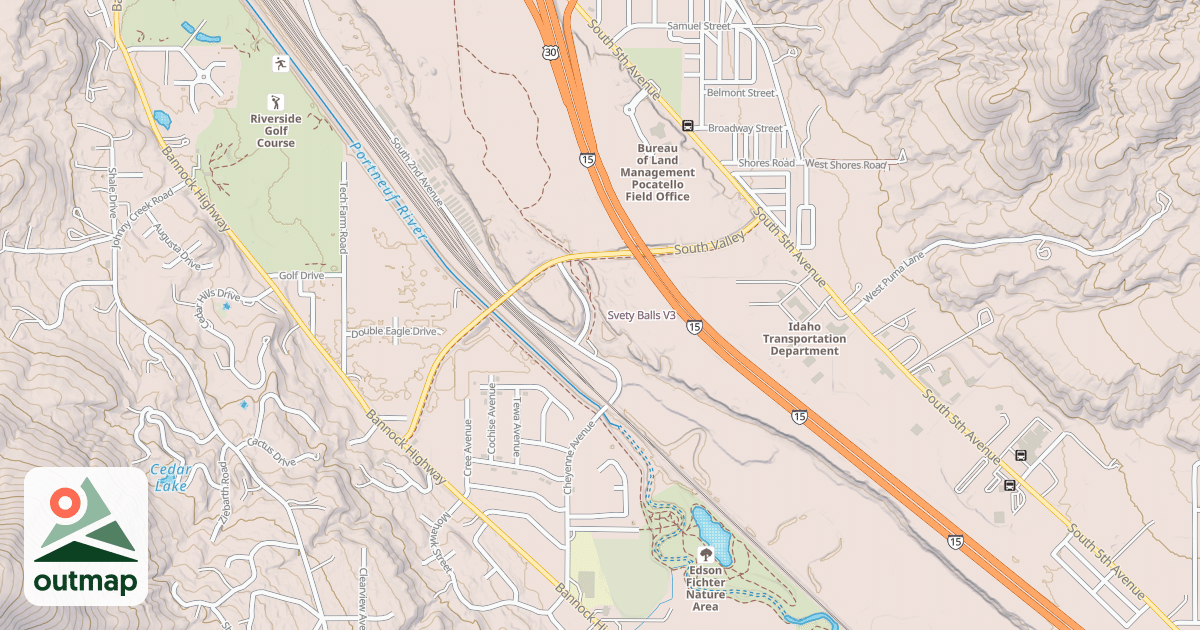 Map of Svety Balls