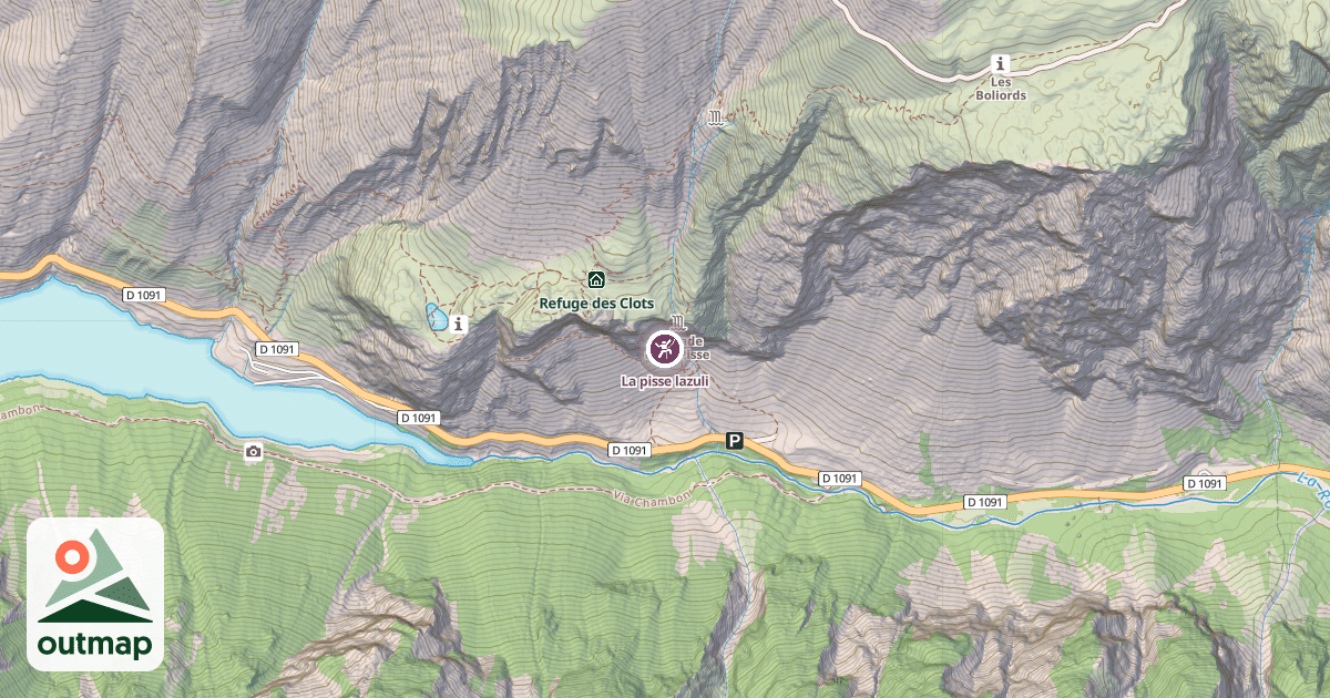 Map of La pisse lazuli