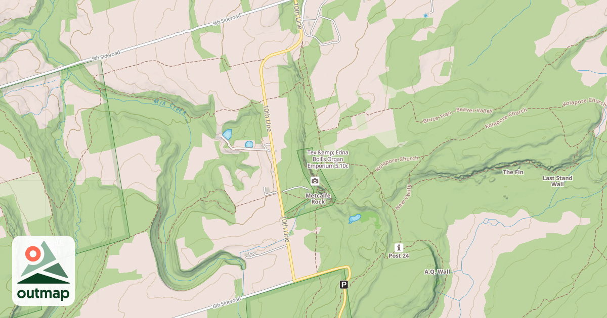 Map of Tex &amp; Edna Boil's Organ Emporium
